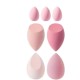 CHRUNONE Makeup Blending Sponge Set for Foundation Cosmetics, Liquid Powder and Cream, Assorted Colours, 5-piece