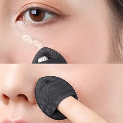 COSLUXE Mini Finger Powder Puff 4 pcs Finger Makeup finger beauty blender Sponges, Mini Soft Cosmetic Finger Puff, Perfect for Foundation, BB Cushion, Cream, Concealer