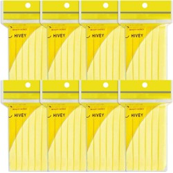 Facial Cleansing Sponges 48PCS Facial Sponge Compressed Round Makeup Face Wash Puff Sponge Stick 3.15 inch PVA Professional Makeup Removal Sponge Pad Cleansing Skin Care Tool (Yellow)