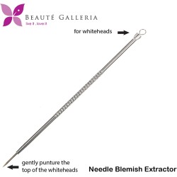 BEAUTÉ GALLERIA Needle Blackhead Remover Pimple Extractor Popper for Acne Comedone Whitehead