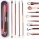 Blackhead Remover Pimple Comedone Extractor Tool Best Acne Removal Kit - Treatment for Blemish, Whitehead Popping, Zit Removing for Risk Free Nose Face Skin with Case (Rose, 4 Piece Set) Blackhead Remover Pimple Comedone Extractor Tool Best Acne Removal Kit - Treatment for Blemish, Whitehead Popping, Zit Removing for Risk Free Nose Face Skin with Case (Rose, 4 Piece Set)