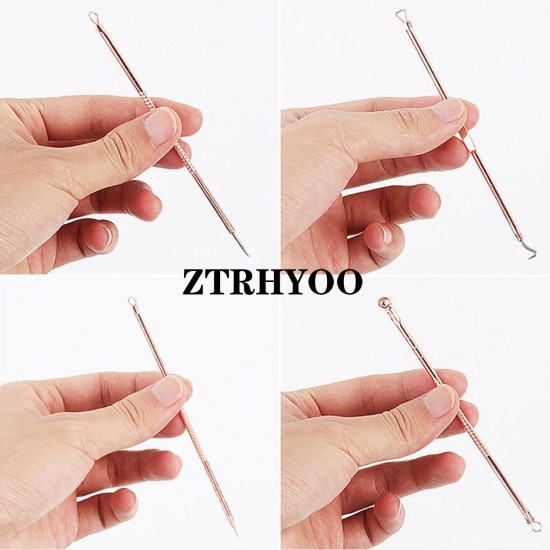 Blackhead Remover Pimple Comedone Extractor Tool Best Acne Removal Kit - Treatment for Blemish, Whitehead Popping, Zit Removing for Risk Free Nose Face Skin with Case (Rose, 4 Piece Set) Blackhead Remover Pimple Comedone Extractor Tool Best Acne Removal Kit - Treatment for Blemish, Whitehead Popping, Zit Removing for Risk Free Nose Face Skin with Case (Rose, 4 Piece Set)
