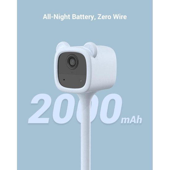 EZVIZ Wireless Battery-Powered Baby CAM, Crying Detection, Baby Activity Detection, Out-of-Crib Alert, 1080P, IR Night Vision, Wire-Free Setup, Two-Way Talk, SD Card,Blue Color for Boys (BM1) EZVIZ Wireless Battery-Powered Baby CAM, Crying Detection, Baby Activity Detection, Out-of-Crib Alert, 1080P, IR Night Vision, Wire-Free Setup, Two-Way Talk, SD Card,Blue Color for Boys (BM1)