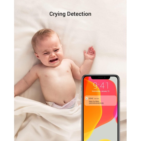 EZVIZ Wireless Battery-Powered Baby CAM, Crying Detection, Baby Activity Detection, Out-of-Crib Alert, 1080P, IR Night Vision, Wire-Free Setup, Two-Way Talk, SD Card,Blue Color for Boys (BM1) EZVIZ Wireless Battery-Powered Baby CAM, Crying Detection, Baby Activity Detection, Out-of-Crib Alert, 1080P, IR Night Vision, Wire-Free Setup, Two-Way Talk, SD Card,Blue Color for Boys (BM1)