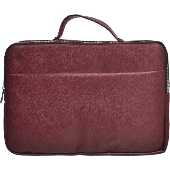 Accelerate Plain Bright Pink Leather Protective 15-15.6 inch Premium Laptop Sleeve Case with Zipper Pocket and Handle | Slim Design Laptop Bag compatible with MacBooks and Laptops Accelerate Plain Bright Pink Leather Protective 15-15.6 inch Premium Laptop Sleeve Case with Zipper Pocket and Handle | Slim Design Laptop Bag compatible with MacBooks and Laptops