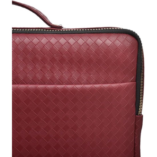 Accelerate Plain Bright Pink Leather Protective 15-15.6 inch Premium Laptop Sleeve Case with Zipper Pocket and Handle | Slim Design Laptop Bag compatible with MacBooks and Laptops Accelerate Plain Bright Pink Leather Protective 15-15.6 inch Premium Laptop Sleeve Case with Zipper Pocket and Handle | Slim Design Laptop Bag compatible with MacBooks and Laptops