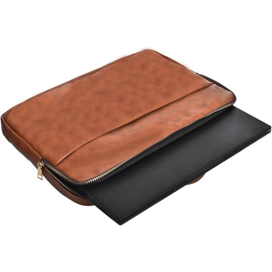 Accelerate Plain Bright Pink Leather Protective 15-15.6 inch Premium Laptop Sleeve Case with Zipper Pocket and Handle | Slim Design Laptop Bag compatible with MacBooks and Laptops Accelerate Plain Bright Pink Leather Protective 15-15.6 inch Premium Laptop Sleeve Case with Zipper Pocket and Handle | Slim Design Laptop Bag compatible with MacBooks and Laptops