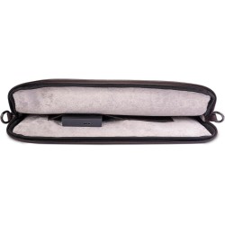 Genuine Fox Casual 14/14.3/14.6 Laptop Sleeve Case Waterproof Soft PU Leather Padded Cover with Zipper Protective Carrying Bag Compatible with Notebook, Chromebook and Many Devices - Brown (14)