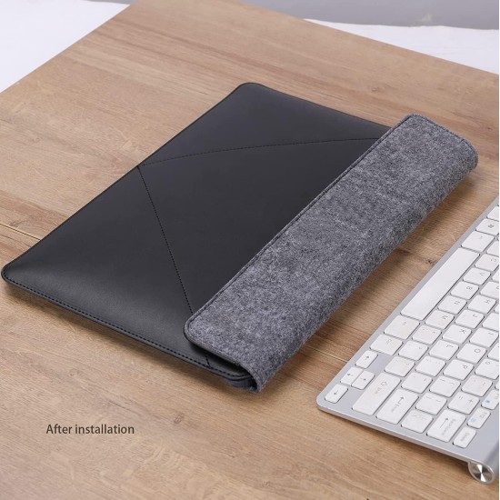 Genuine Fox Casual Laptop Sleeve Case Fits MacBook Pro M2 16 2023 / M1 Pro/M1 Max 16.2 2021 MacBook Pro 16/15.4" Surface Book 15.2, HP Chromebook 14, Broadcloth PU Leather Bag, Black (15) Genuine Fox Casual Laptop Sleeve Case Fits MacBook Pro M2 16 2023 / M1 Pro/M1 Max 16.2 2021 MacBook Pro 16/15.4" Surface Book 15.2, HP Chromebook 14, Broadcloth PU Leather Bag, Black (15)