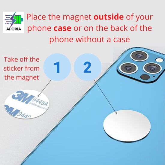 Aporia - Stick on Laptop Invisible Foldable Side Arm Magnetic Phone Holder Mount for Computer | Instant 2nd Monitor Mobile Solution | Aluminum Alloy with Strong Magnet Aporia - Stick on Laptop Invisible Foldable Side Arm Magnetic Phone Holder Mount for Computer | Instant 2nd Monitor Mobile Solution | Aluminum Alloy with Strong Magnet