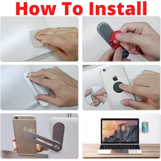 Aporia - Stick on Laptop Invisible Foldable Side Arm Magnetic Phone Holder Mount for Computer | Instant 2nd Monitor Mobile Solution | Aluminum Alloy with Strong Magnet Aporia - Stick on Laptop Invisible Foldable Side Arm Magnetic Phone Holder Mount for Computer | Instant 2nd Monitor Mobile Solution | Aluminum Alloy with Strong Magnet
