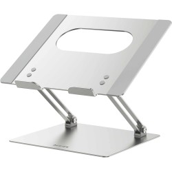 BESIGN LS10 Aluminum Laptop/Computer Stand, Ergonomic Adjustable Notebook Stand, Riser Holder, Compatible with Air, Pro, Dell, HP, Lenovo More 10-14" Laptops, Silver