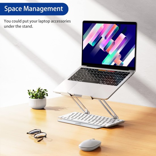 BESIGN LS10 Aluminum Laptop/Computer Stand, Ergonomic Adjustable Notebook Stand, Riser Holder, Compatible with Air, Pro, Dell, HP, Lenovo More 10-14" Laptops, Silver BESIGN LS10 Aluminum Laptop/Computer Stand, Ergonomic Adjustable Notebook Stand, Riser Holder, Compatible with Air, Pro, Dell, HP, Lenovo More 10-14" Laptops, Silver