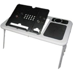 E-Stand Laptop Table (White/Black)