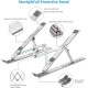 Laptop Stand, Laptop Holder Riser Computer Stand, Adjustable Aluminum Foldable Portable Notebook Stand, Compatible with MacBook Air Pro, HP, Lenovo, Dell, More 10-15.6” Laptops and Tablets (Silver) Laptop Stand, Laptop Holder Riser Computer Stand, Adjustable Aluminum Foldable Portable Notebook Stand, Compatible with MacBook Air Pro, HP, Lenovo, Dell, More 10-15.6” Laptops and Tablets (Silver)