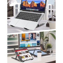 Laptop Stand, PHOCAR Adjustable laptop base for iPad, MacBook Pro, Laptop Holder Foldable Notebook Cooling Stand for MacBook, Dell,Surface,HP, Asus, Lenovo