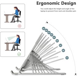 PHOCAR Portable laptop stand, phocar adjustable tablet notebook stand for ipad, macbook pro, laptop desk riser foldable notebook cooling stand for macbook, dell, asus, lenovo?