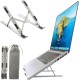 Portable metal laptop stand adjustable laptop riser foldable design with 6 angles height adjustment non slip aluminum laptop stand ipad macbook stand compatible with all tabs & phones | highend Portable metal laptop stand adjustable laptop riser foldable design with 6 angles height adjustment non slip aluminum laptop stand ipad macbook stand compatible with all tabs & phones | highend