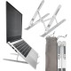 YIKUROOS Laptop Stand, Laptop Stand for Desk, Adjustable Ergonomic Portable Aluminum Laptop Stand, 7 Angle Anti-Slip Computer Stand, Compatible with 9-15.6 inch Laptop, Silver YIKUROOS Laptop Stand, Laptop Stand for Desk, Adjustable Ergonomic Portable Aluminum Laptop Stand, 7 Angle Anti-Slip Computer Stand, Compatible with 9-15.6 inch Laptop, Silver