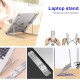 YIKUROOS Laptop Stand, Laptop Stand for Desk, Adjustable Ergonomic Portable Aluminum Laptop Stand, 7 Angle Anti-Slip Computer Stand, Compatible with 9-15.6 inch Laptop, Silver YIKUROOS Laptop Stand, Laptop Stand for Desk, Adjustable Ergonomic Portable Aluminum Laptop Stand, 7 Angle Anti-Slip Computer Stand, Compatible with 9-15.6 inch Laptop, Silver