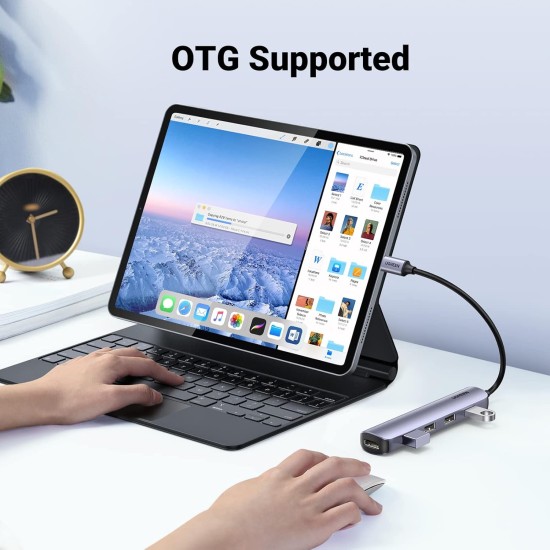 UGREEN USB C Hub, 4K@30Hz HDMI USB C Hub Multiport Adapter with 4 USB 3.0 Ports, USB C Dongle Compatible with MacBook, iPad, iMac, iPhone 15 Pro/Pro Max, Samsung Galaxy S23 Ultra, Lenovo (20197) UGREEN USB C Hub, 4K@30Hz HDMI USB C Hub Multiport Adapter with 4 USB 3.0 Ports, USB C Dongle Compatible with MacBook, iPad, iMac, iPhone 15 Pro/Pro Max, Samsung Galaxy S23 Ultra, Lenovo (20197)