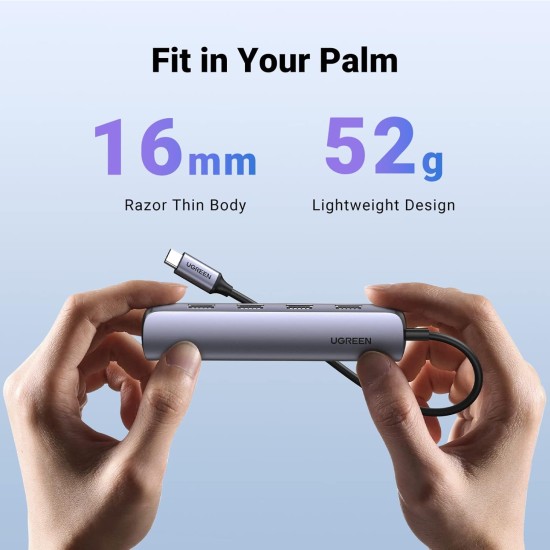 UGREEN USB C Hub, 4K@30Hz HDMI USB C Hub Multiport Adapter with 4 USB 3.0 Ports, USB C Dongle Compatible with MacBook, iPad, iMac, iPhone 15 Pro/Pro Max, Samsung Galaxy S23 Ultra, Lenovo (20197) UGREEN USB C Hub, 4K@30Hz HDMI USB C Hub Multiport Adapter with 4 USB 3.0 Ports, USB C Dongle Compatible with MacBook, iPad, iMac, iPhone 15 Pro/Pro Max, Samsung Galaxy S23 Ultra, Lenovo (20197)