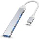 USB Expander,USB Hub,USB Splitter,4 Ports USB Adapter,Type-C to USB 3.0 Dongle USB-C Splitter Ultra Slim OTG USB Extender Compatible with Windows, MacBook Pro/Air, Chrome Space Silver USB Expander,USB Hub,USB Splitter,4 Ports USB Adapter,Type-C to USB 3.0 Dongle USB-C Splitter Ultra Slim OTG USB Extender Compatible with Windows, MacBook Pro/Air, Chrome Space Silver