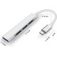 USB Expander,USB Hub,USB Splitter,4 Ports USB Adapter,Type-C to USB 3.0 Dongle USB-C Splitter Ultra Slim OTG USB Extender Compatible with Windows, MacBook Pro/Air, Chrome Space Silver USB Expander,USB Hub,USB Splitter,4 Ports USB Adapter,Type-C to USB 3.0 Dongle USB-C Splitter Ultra Slim OTG USB Extender Compatible with Windows, MacBook Pro/Air, Chrome Space Silver
