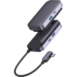 Baseus PadJoy 4-Port Type-C HUB Adapter Dark gray