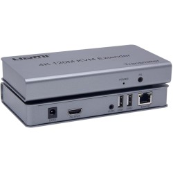 4K 120M HDMI KVM Extender by RJ45 Ethernet Cat5e Cat6 Cable Converter TX RX Support USB Mouse Keyboard Extension Touch Screen
