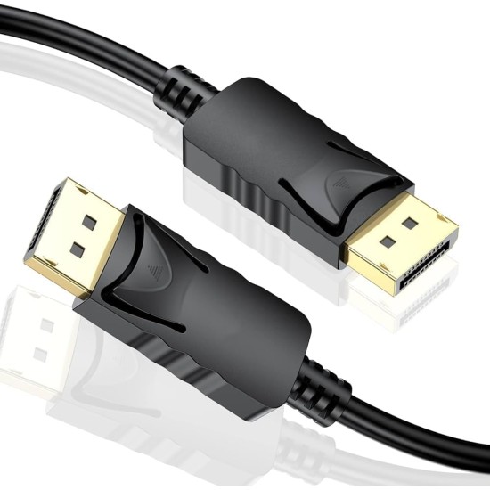 Exon X1053 displayport to display port male dp 4k cable original resolutions 1080p /2k/ 4k 1.8meters - black Exon X1053 displayport to display port male dp 4k cable original resolutions 1080p /2k/ 4k 1.8meters - black