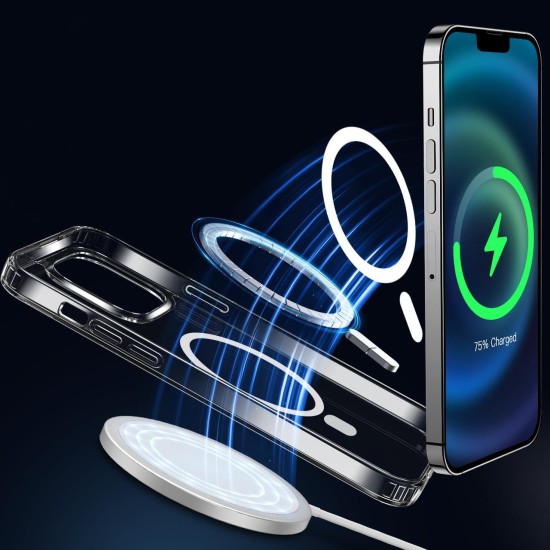Case For iPhone 12 Pro Max 6.7 Inch Compatible with Mag-Safe,Scratch Resistant, Anti-Slip Protective Frame, Classic Style Transparent Cover Case For iPhone 12 Pro Max 6.7 Inch Compatible with Mag-Safe,Scratch Resistant, Anti-Slip Protective Frame, Classic Style Transparent Cover