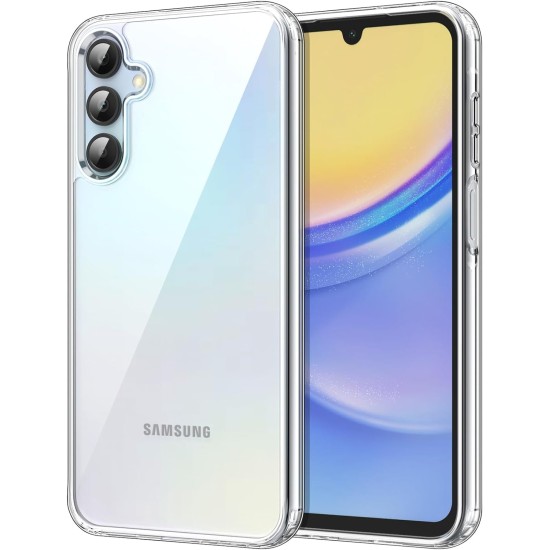 Dl3 Mobilak Case Compatible with Samsung Galaxy A15 5G / 4G 6.5-Inch Case Crystal Clear Soft TPU Gel Case Flexible Silicone Anti-Scratch Transparent TPU Cover - Clear Dl3 Mobilak Case Compatible with Samsung Galaxy A15 5G / 4G 6.5-Inch Case Crystal Clear Soft TPU Gel Case Flexible Silicone Anti-Scratch Transparent TPU Cover - Clear