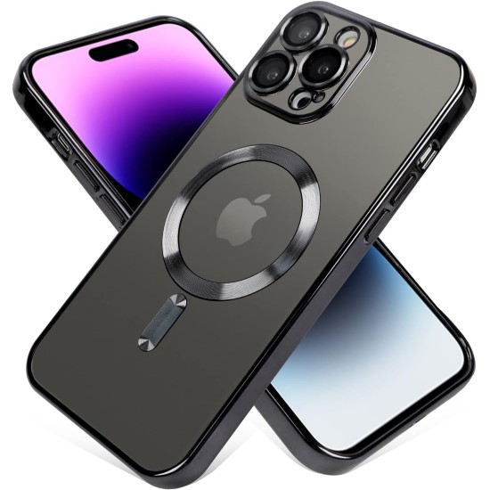 OOK Phone Case Made for iPhone 14 Pro Max (6.7 Inch) with Camera Lens Protector (Compatible with MagSafe) Anti-Scratch Shockproof Electroplated Slim Phone Cover for Women Men - Purple OOK Phone Case Made for iPhone 14 Pro Max (6.7 Inch) with Camera Lens Protector (Compatible with MagSafe) Anti-Scratch Shockproof Electroplated Slim Phone Cover for Women Men - Purple