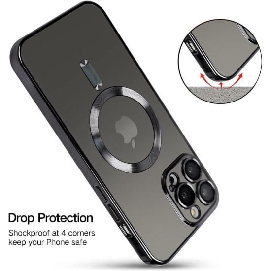 OOK Phone Case Made for iPhone 14 Pro Max (6.7 Inch) with Camera Lens Protector (Compatible with MagSafe) Anti-Scratch Shockproof Electroplated Slim Phone Cover for Women Men - Purple OOK Phone Case Made for iPhone 14 Pro Max (6.7 Inch) with Camera Lens Protector (Compatible with MagSafe) Anti-Scratch Shockproof Electroplated Slim Phone Cover for Women Men - Purple