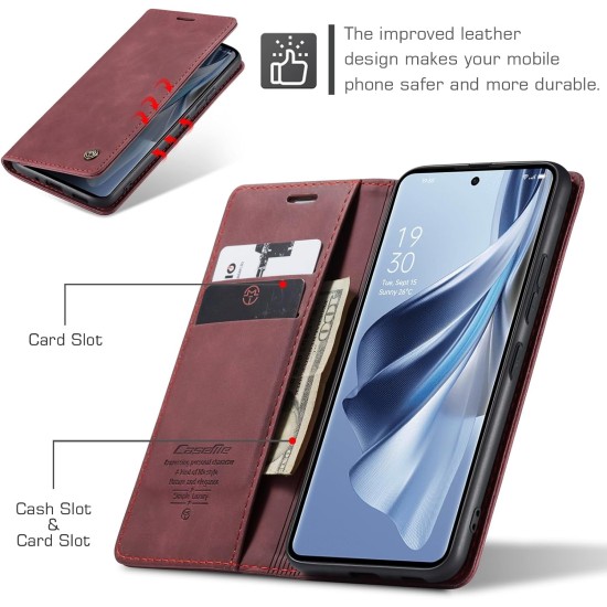 Phone Case Compatible with Oppo Reno 10 / Reno 10 Pro Luxury PU Leather Flip Cover Magnetic Card Slot Functional Stand Cover Compatible with Oppo Reno 10 / Reno 10 Pro (Red) Phone Case Compatible with Oppo Reno 10 / Reno 10 Pro Luxury PU Leather Flip Cover Magnetic Card Slot Functional Stand Cover Compatible with Oppo Reno 10 / Reno 10 Pro (Red)