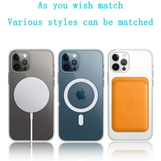 Piosoo Magnetic Clear Case for iPhone 11 with Mag-Safe Wireless Charging,Anti-Yellow Soft Silicone TPU Protective Case with Magnets Crystal Clear Cover (Compatible with All Mag-Safe Accessories) Piosoo Magnetic Clear Case for iPhone 11 with Mag-Safe Wireless Charging,Anti-Yellow Soft Silicone TPU Protective Case with Magnets Crystal Clear Cover (Compatible with All Mag-Safe Accessories)