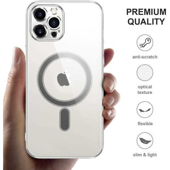 Piosoo Magnetic Clear Case for iPhone 11 with Mag-Safe Wireless Charging,Anti-Yellow Soft Silicone TPU Protective Case with Magnets Crystal Clear Cover (Compatible with All Mag-Safe Accessories) Piosoo Magnetic Clear Case for iPhone 11 with Mag-Safe Wireless Charging,Anti-Yellow Soft Silicone TPU Protective Case with Magnets Crystal Clear Cover (Compatible with All Mag-Safe Accessories)