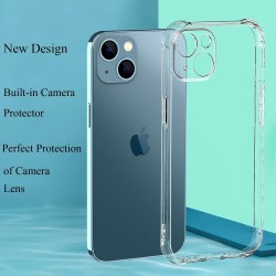 ULuck Case with built in Camera Protector Compatible with iphone 13, Crystal Clear Anti-Scratch Case, Protect the Lens, Precision Holes Phone Case Cover -6.1inch