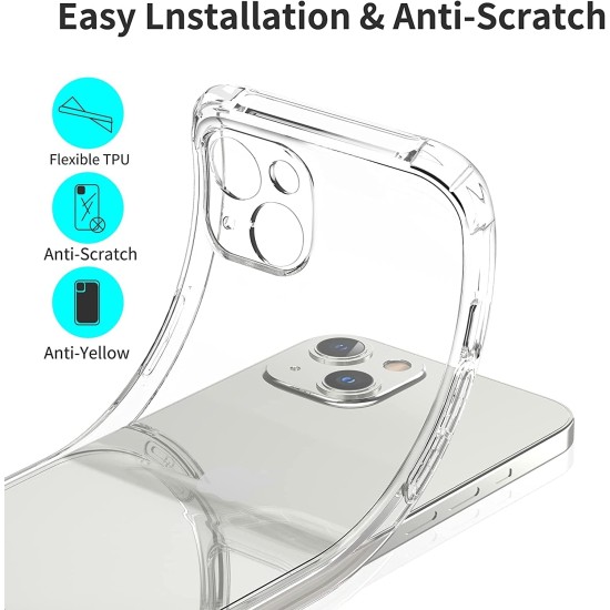 ULuck Case with built in Camera Protector Compatible with iphone 13, Crystal Clear Anti-Scratch Case, Protect the Lens, Precision Holes Phone Case Cover -6.1inch ULuck Case with built in Camera Protector Compatible with iphone 13, Crystal Clear Anti-Scratch Case, Protect the Lens, Precision Holes Phone Case Cover -6.1inch