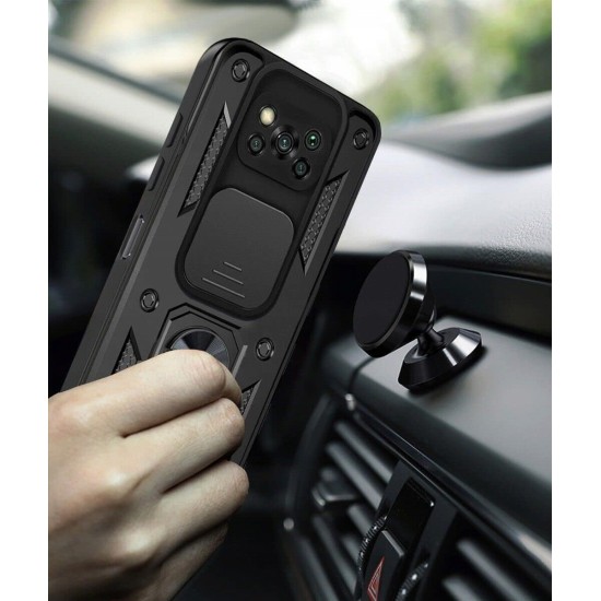 poco x3 pro/poco x3 nfc protective case cover with Camera Sliding Sliding Swivel Swivel Stand 360 degree Rotating Kickstand Shockproof Cell Phone Case for Xiaomi Poco X3 pro/poco x3 nfc) (Black) poco x3 pro/poco x3 nfc protective case cover with Camera Sliding Sliding Swivel Swivel Stand 360 degree Rotating Kickstand Shockproof Cell Phone Case for Xiaomi Poco X3 pro/poco x3 nfc) (Black)