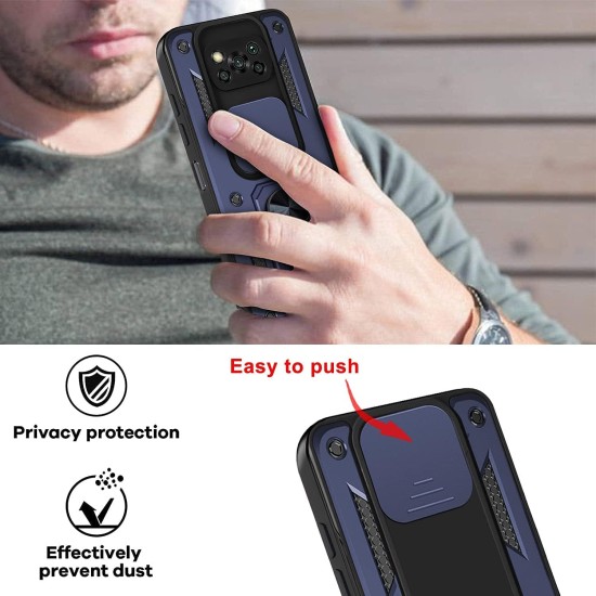 poco x3 pro/poco x3 nfc protective case cover with Camera Sliding Sliding Swivel Swivel Stand 360 degree Rotating Kickstand Shockproof Cell Phone Case for Xiaomi Poco X3 pro/poco x3 nfc) (Black) poco x3 pro/poco x3 nfc protective case cover with Camera Sliding Sliding Swivel Swivel Stand 360 degree Rotating Kickstand Shockproof Cell Phone Case for Xiaomi Poco X3 pro/poco x3 nfc) (Black)