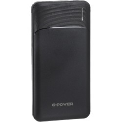 G-Power Brilliance 10000mAh Power Bank with Display Black GP001 Lithium Battery Number of Ports 3