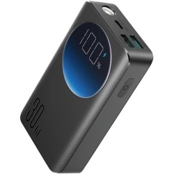 Joyroom JR-PBF01 Fast Charging Power Bank 10000mAh 3 Ports (2 USB, 1 PD) 30W, Digital Display & Built-In Flash Light - Black