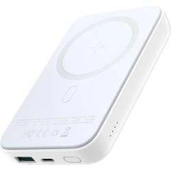 Joyroom W020 20W Mini Magnetic Wireless Power Bank 10000mAh (With USB to Type-C 0.25m Cable) (white)