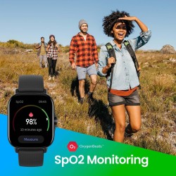 Amazfit GTS 2 Smartwatch with Alexa Built In, 1.65" AMOLED Display, In GPS, 3GB Music Storage, 7 Day Battery Life, Bluetooth Phone Calls, 12 Sports Modes, PETAL PINK, new, MEDIUM
