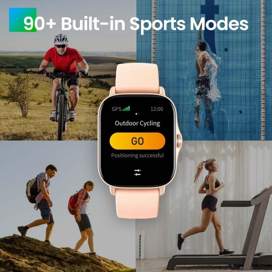 Amazfit GTS 2 Smartwatch with Alexa Built In, 1.65" AMOLED Display, In GPS, 3GB Music Storage, 7 Day Battery Life, Bluetooth Phone Calls, 12 Sports Modes, PETAL PINK, new, MEDIUM Amazfit GTS 2 Smartwatch with Alexa Built In, 1.65" AMOLED Display, In GPS, 3GB Music Storage, 7 Day Battery Life, Bluetooth Phone Calls, 12 Sports Modes, PETAL PINK, new, MEDIUM