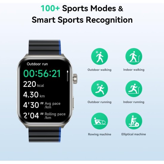 Kieslect YFT2060EU Kr2 Calling Smart Watch Black Kieslect YFT2060EU Kr2 Calling Smart Watch Black