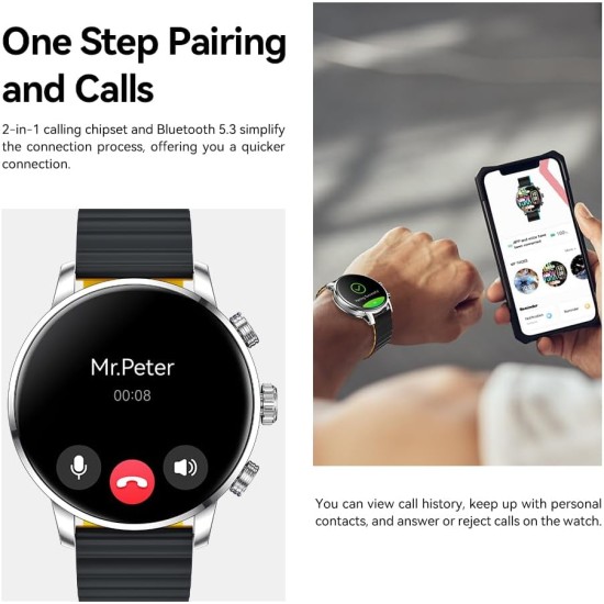Kieslect YFT2060EU Kr2 Calling Smart Watch Black Kieslect YFT2060EU Kr2 Calling Smart Watch Black
