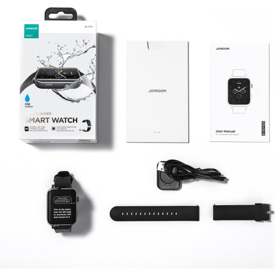 Joyroom Jr-FT6 Fit-Life Series Bluetooth Call Smart Watch (Make/Answer Call), Screen Resolution: 320 * 385 And Capacitive Touch Control - Gray Joyroom Jr-FT6 Fit-Life Series Bluetooth Call Smart Watch (Make/Answer Call), Screen Resolution: 320 * 385 And Capacitive Touch Control - Gray